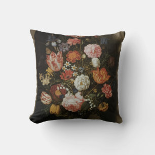 Vintage Barock, Blumenstück von Bosschaert, dem Äl Kissen