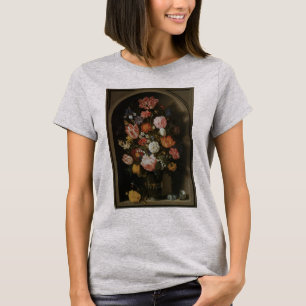 Vintage Barock, Blumenstück von Bosschaert, dem Äl T-Shirt
