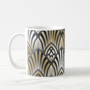 Vintage Barock: Ornamentales nahtloses Muster Kaffeetasse