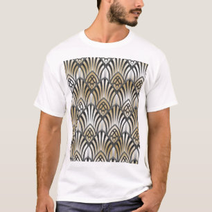 Vintage Barock: Ornamentales nahtloses Muster T-Shirt