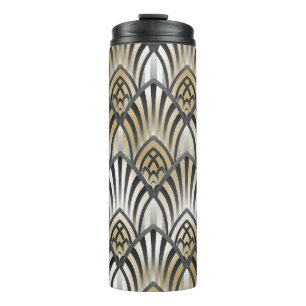 Vintage Barock: Ornamentales nahtloses Muster Thermosbecher