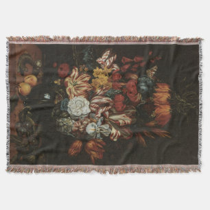 Vintage Barock, Stillleben Blumen in Vasen Decke