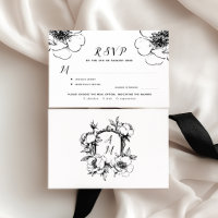 Vintage Barock-Wappen-Monogramm-Hochzeit
