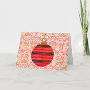 Vintage-Barock-Weihnachtskarte Karte