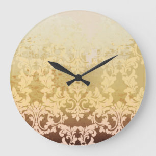 Vintage barocke Muster, dekorativer Luxus. Große Wanduhr