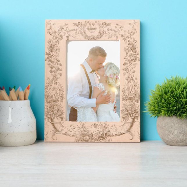 Vintage barocke Rokoko-Grenze mit Herz Geätzte Rahmen (Von Creator hochgeladen)