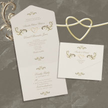 Vintage Barockgoldene Hochzeit