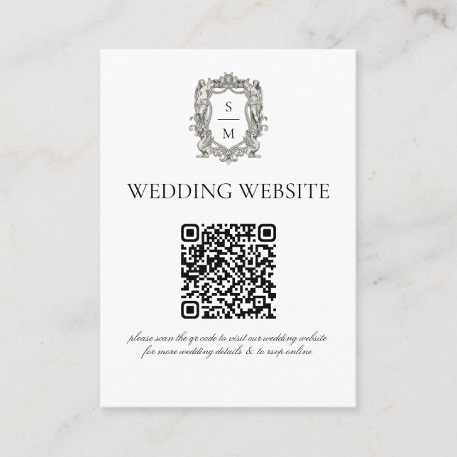 Vintage Baroque Fine Art Renaissance Minimal Begleitkarte (Vorderseite)