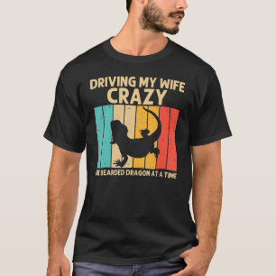 Vintage Bartagame für Männer Opa Reptil   T-Shirt