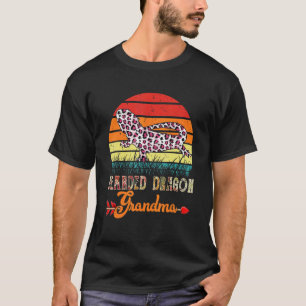 Vintage Bartagame Oma Blumen Leopard Bär T-Shirt