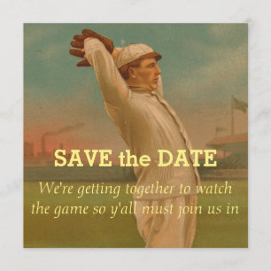 Vintage Baseball 1 Save The Date
