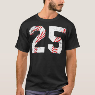 Vintage Baseball 25 Trikotnummer  T-Shirt