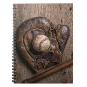 Vintage Baseball-Ausrüstung Notizblock