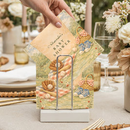 Vintage Baseball Baby Shower Serviette