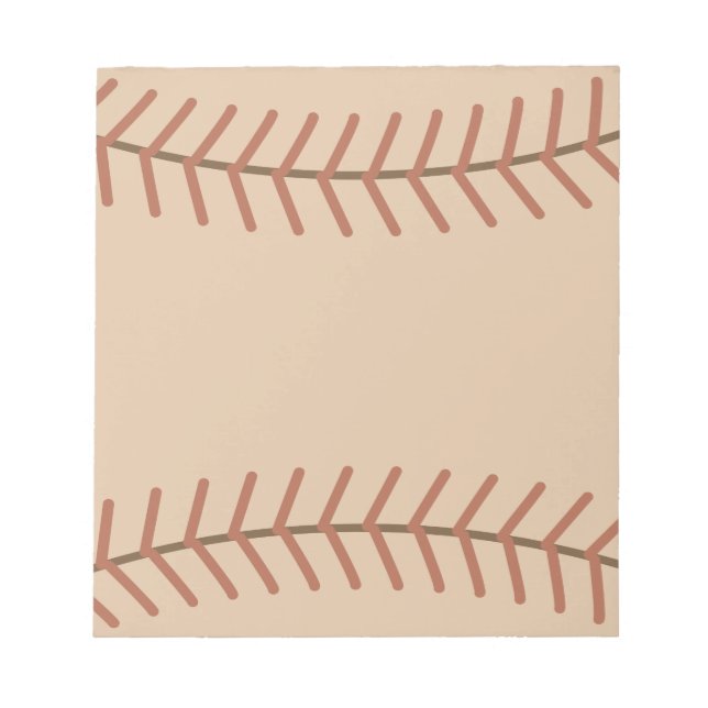 Vintage-Baseball-Binder-Notizblock  Notizblock (Vorderseite)