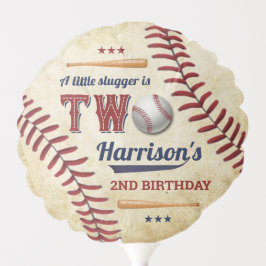 Vintage Baseball Boys 2. Geburtstag Ballon