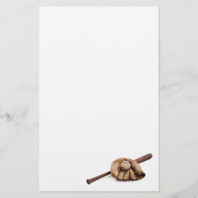 Vintage Baseball Briefpapier (Vorderseite)