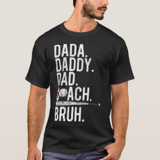 Vintage Baseball Coach Vater Vatertag Lustig T-Shirt