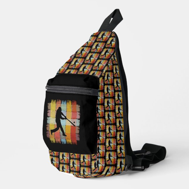 Vintage-Baseball Crossbody Bag (Rechte Ecke)
