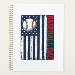 Vintage Baseball Dad Flag-Shirt-Design_1 Planer