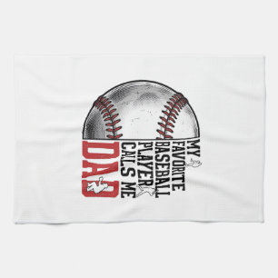 Vintage Baseball Dad Grafik-T-Shirt mit Gravur_1 Geschirrtuch