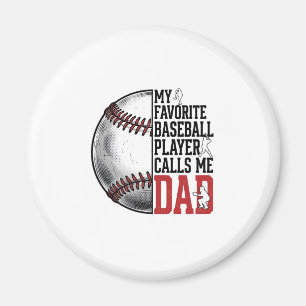 Vintage Baseball Dad Gravur Grafik T-Shirt_1 Magnet