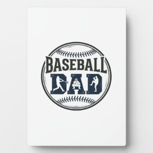 Vintage Baseball Dad Gravur Shirt Design_1 Fotoplatte
