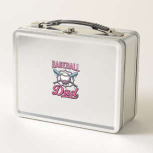 Vintage Baseball Dad Gravur T-Shirt Design (2)_ Metall Brotdose