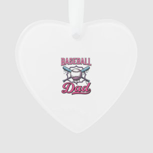 Vintage Baseball Dad Gravur T-Shirt Design (2)_ Ornament