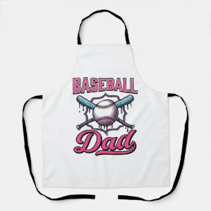 Vintage Baseball Dad Gravur T-Shirt Design (2)_ Schürze