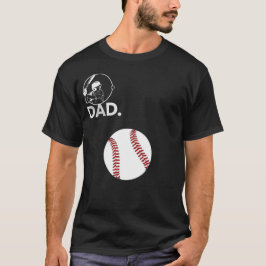 Vintage Baseball Dad T-Shirt mit großem roten Stic