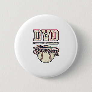 Vintage Baseball Dad Vektor-Shirt-Design_1 Button
