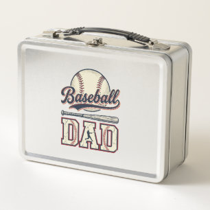 Vintage Baseball Dad Vektor-Shirt-Design_1 Metall Brotdose