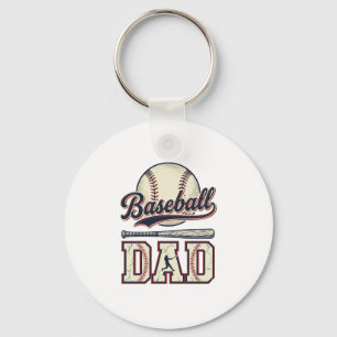 Vintage Baseball Dad Vektor-Shirt-Design_1 Schlüsselanhänger