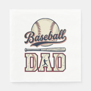 Vintage Baseball Dad Vektor-Shirt-Design_1 Serviette
