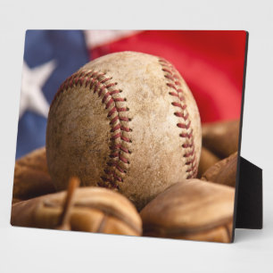 Vintage Baseball Fotoplatte