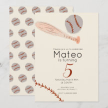Vintage-Baseball-Geburtstagsfeier