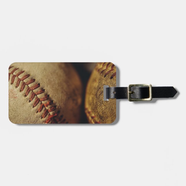 Vintage Baseball Gepäckanhänger (Vorderseite horizontal)
