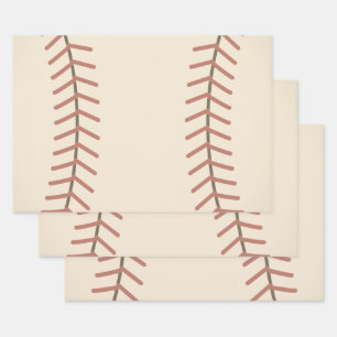 Vintage-Baseball-Geschenkverpackungspapier  Geschenkpapier Set