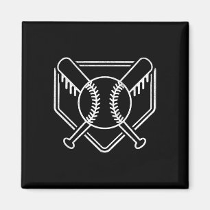 Vintage Baseball-Heimspielfeld Jungen Baseballschl Magnet