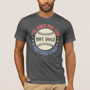Vintage Baseball Hotdogs Brezeln Bier (Patriotisch T-Shirt