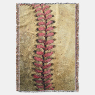 Vintage-Baseball-Kunst - gealtertes Leder & rote N Decke
