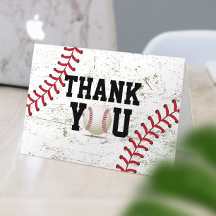 Vintage-Baseball-Lace-Sportsthema Danke