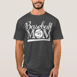 Vintage Baseball Mama 9 Favoritenspieler Größter L T-Shirt