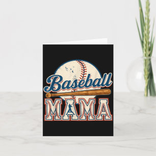 Vintage Baseball Mama Spieltag Baseball-Saison Karte