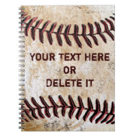 Vintage Baseball-Notebooks Personalisiert IHREN TE