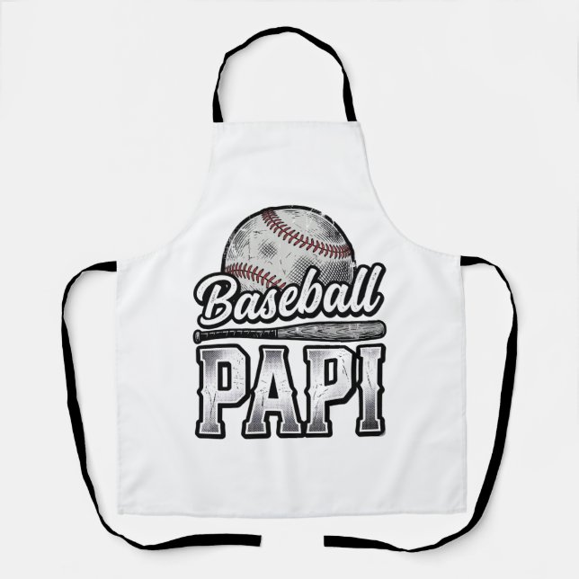Vintage Baseball Papi abgenutztes Dad-Shirt-Design Schürze (Vorderseite)