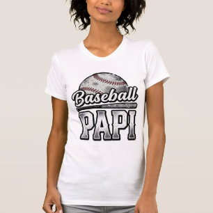 Vintage Baseball Papi abgenutztes Dad-Shirt-Design T-Shirt