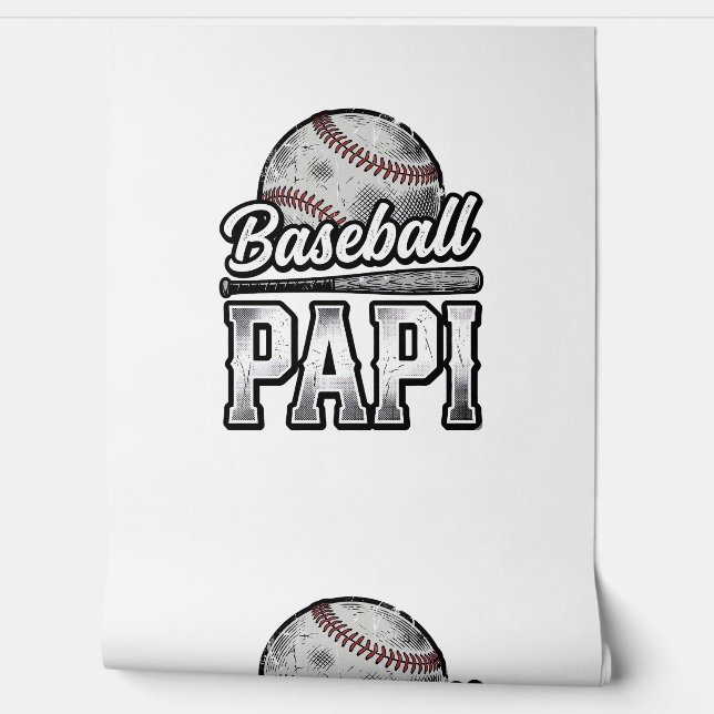 Vintage Baseball Papi abgenutztes Dad-Shirt Design Tapete (Abrollen)