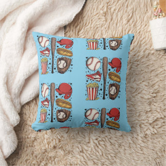 Vintage Baseball Pattern Kissen